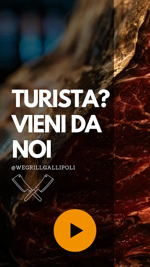 turista vieni da noi - reel cover image - di we grill braceria all you can eat a gallipoli